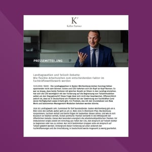 Landtagswahlen und Teilzeitdebatte